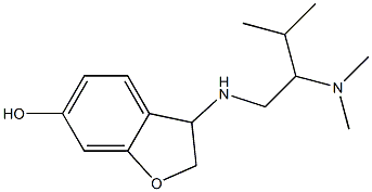 3-{[2-(dimethylamino)-3-methylbutyl]amino}-2,3-dihydro-1-benzofuran-6-ol Structure