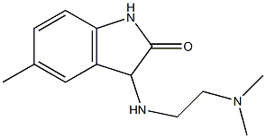 3-{[2-(dimethylamino)ethyl]amino}-5-methyl-1,3-dihydro-2H-indol-2-one Structure
