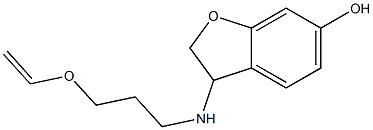 3-{[3-(ethenyloxy)propyl]amino}-2,3-dihydro-1-benzofuran-6-ol Structure