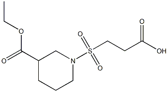 3-{[3-(ethoxycarbonyl)piperidine-1-]sulfonyl}propanoic acid 구조식 이미지