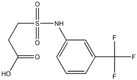 3-{[3-(trifluoromethyl)phenyl]sulfamoyl}propanoic acid 구조식 이미지