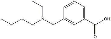 3-{[butyl(ethyl)amino]methyl}benzoic acid Structure