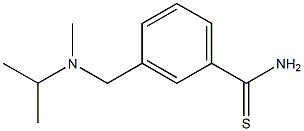 3-{[isopropyl(methyl)amino]methyl}benzenecarbothioamide 구조식 이미지