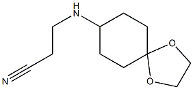3-{1,4-dioxaspiro[4.5]decan-8-ylamino}propanenitrile Structure
