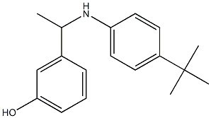 3-{1-[(4-tert-butylphenyl)amino]ethyl}phenol Structure