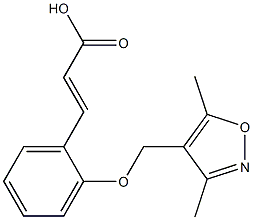 3-{2-[(3,5-dimethyl-1,2-oxazol-4-yl)methoxy]phenyl}prop-2-enoic acid Structure