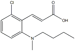 3-{2-[butyl(methyl)amino]-6-chlorophenyl}prop-2-enoic acid Structure