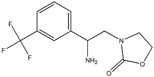 3-{2-amino-2-[3-(trifluoromethyl)phenyl]ethyl}-1,3-oxazolidin-2-one Structure