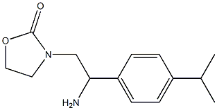 3-{2-amino-2-[4-(propan-2-yl)phenyl]ethyl}-1,3-oxazolidin-2-one 구조식 이미지