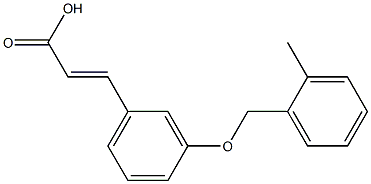 3-{3-[(2-methylphenyl)methoxy]phenyl}prop-2-enoic acid Structure