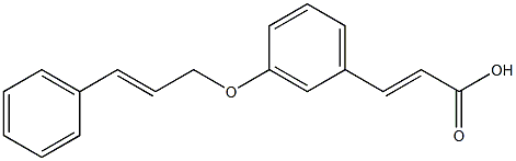 3-{3-[(3-phenylprop-2-en-1-yl)oxy]phenyl}prop-2-enoic acid Structure