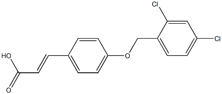 3-{4-[(2,4-dichlorophenyl)methoxy]phenyl}prop-2-enoic acid Structure