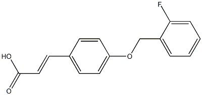 3-{4-[(2-fluorophenyl)methoxy]phenyl}prop-2-enoic acid Structure