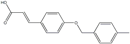 3-{4-[(4-methylphenyl)methoxy]phenyl}prop-2-enoic acid Structure