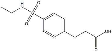 3-{4-[(ethylamino)sulfonyl]phenyl}propanoic acid Structure