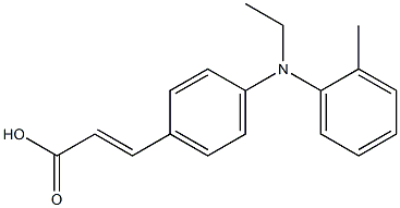 3-{4-[ethyl(2-methylphenyl)amino]phenyl}prop-2-enoic acid Structure