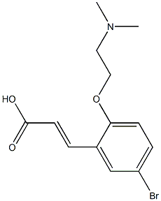 3-{5-bromo-2-[2-(dimethylamino)ethoxy]phenyl}prop-2-enoic acid 구조식 이미지