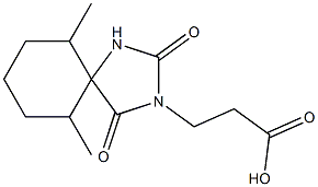 3-{6,10-dimethyl-2,4-dioxo-1,3-diazaspiro[4.5]decan-3-yl}propanoic acid Structure