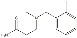 3-{methyl[(2-methylphenyl)methyl]amino}propanethioamide Structure