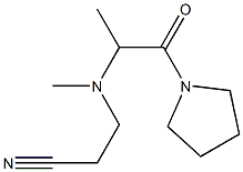 3-{methyl[1-oxo-1-(pyrrolidin-1-yl)propan-2-yl]amino}propanenitrile 구조식 이미지