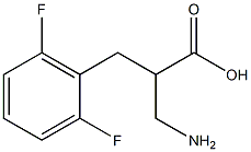 3-amino-2-[(2,6-difluorophenyl)methyl]propanoic acid 구조식 이미지