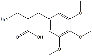 3-amino-2-[(3,4,5-trimethoxyphenyl)methyl]propanoic acid Structure