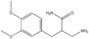 3-amino-2-[(3,4-dimethoxyphenyl)methyl]propanamide 구조식 이미지