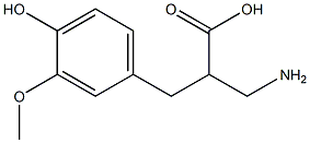 3-amino-2-[(4-hydroxy-3-methoxyphenyl)methyl]propanoic acid Structure