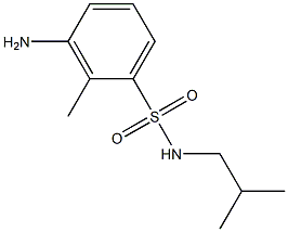 3-amino-2-methyl-N-(2-methylpropyl)benzene-1-sulfonamide 구조식 이미지