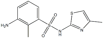 3-amino-2-methyl-N-(4-methyl-1,3-thiazol-2-yl)benzene-1-sulfonamide 구조식 이미지