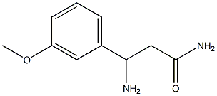 3-amino-3-(3-methoxyphenyl)propanamide 구조식 이미지
