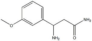 3-amino-3-(3-methoxyphenyl)propanamide Structure