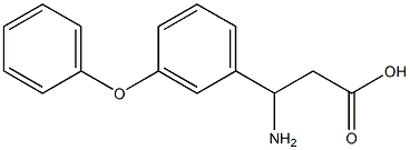 3-amino-3-(3-phenoxyphenyl)propanoic acid Structure