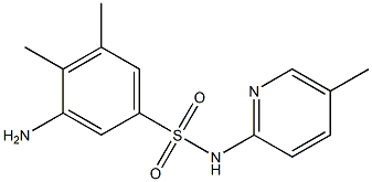 3-amino-4,5-dimethyl-N-(5-methylpyridin-2-yl)benzene-1-sulfonamide Structure