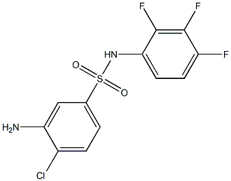 3-amino-4-chloro-N-(2,3,4-trifluorophenyl)benzene-1-sulfonamide Structure