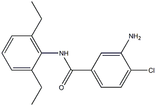 3-amino-4-chloro-N-(2,6-diethylphenyl)benzamide 구조식 이미지