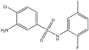3-amino-4-chloro-N-(2-fluoro-5-methylphenyl)benzene-1-sulfonamide 구조식 이미지