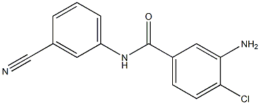 3-amino-4-chloro-N-(3-cyanophenyl)benzamide 구조식 이미지