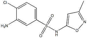3-amino-4-chloro-N-(3-methyl-1,2-oxazol-5-yl)benzene-1-sulfonamide 구조식 이미지