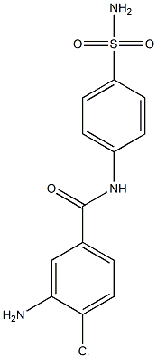 3-amino-4-chloro-N-(4-sulfamoylphenyl)benzamide 구조식 이미지