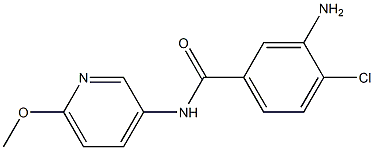 3-amino-4-chloro-N-(6-methoxypyridin-3-yl)benzamide 구조식 이미지