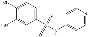 3-amino-4-chloro-N-(pyridin-4-yl)benzene-1-sulfonamide Structure