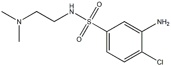 3-amino-4-chloro-N-[2-(dimethylamino)ethyl]benzene-1-sulfonamide 구조식 이미지