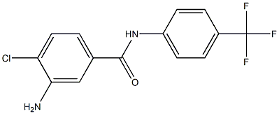 3-amino-4-chloro-N-[4-(trifluoromethyl)phenyl]benzamide 구조식 이미지