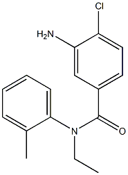 3-amino-4-chloro-N-ethyl-N-(2-methylphenyl)benzamide Structure