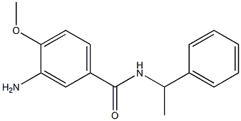 3-amino-4-methoxy-N-(1-phenylethyl)benzamide 구조식 이미지