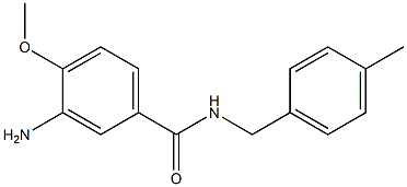 3-amino-4-methoxy-N-(4-methylbenzyl)benzamide 구조식 이미지