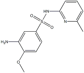 3-amino-4-methoxy-N-(6-methylpyridin-2-yl)benzene-1-sulfonamide 구조식 이미지