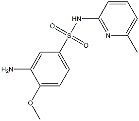 3-amino-4-methoxy-N-(6-methylpyridin-2-yl)benzene-1-sulfonamide Structure