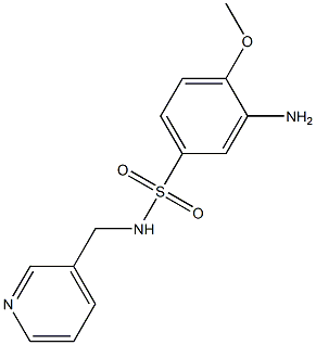 3-amino-4-methoxy-N-(pyridin-3-ylmethyl)benzene-1-sulfonamide 구조식 이미지